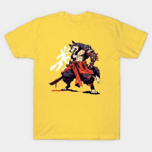 samurai wolf T-Shirt